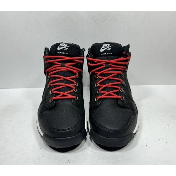Nike SB Dunk High Sneakers Boot Black 2016 806335-012 Men's Size 11 Shoes - Picture 2 of 8